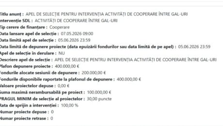 Apel selecție FEADER I.6