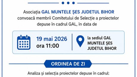 Convocare comitet 19 MAI 2026